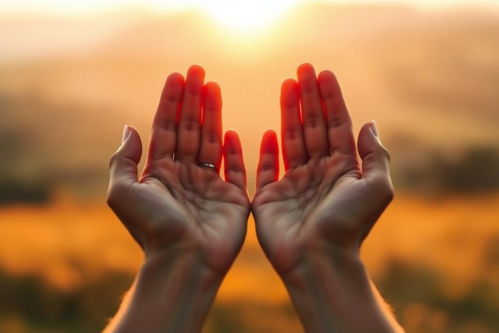 Day 212: Unclenched Hands, Open Hearts — Still Walking devotional artwork