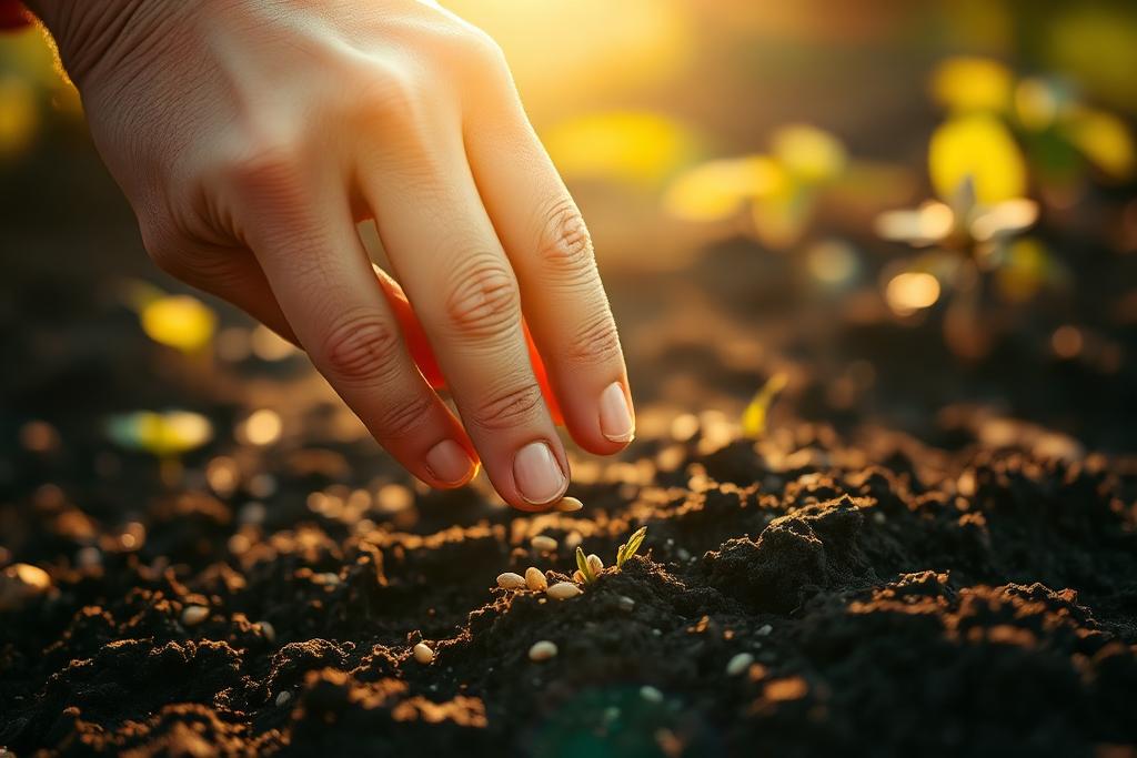 Day 233: Planting Seeds of Blessing — Still Walking devotional artwork